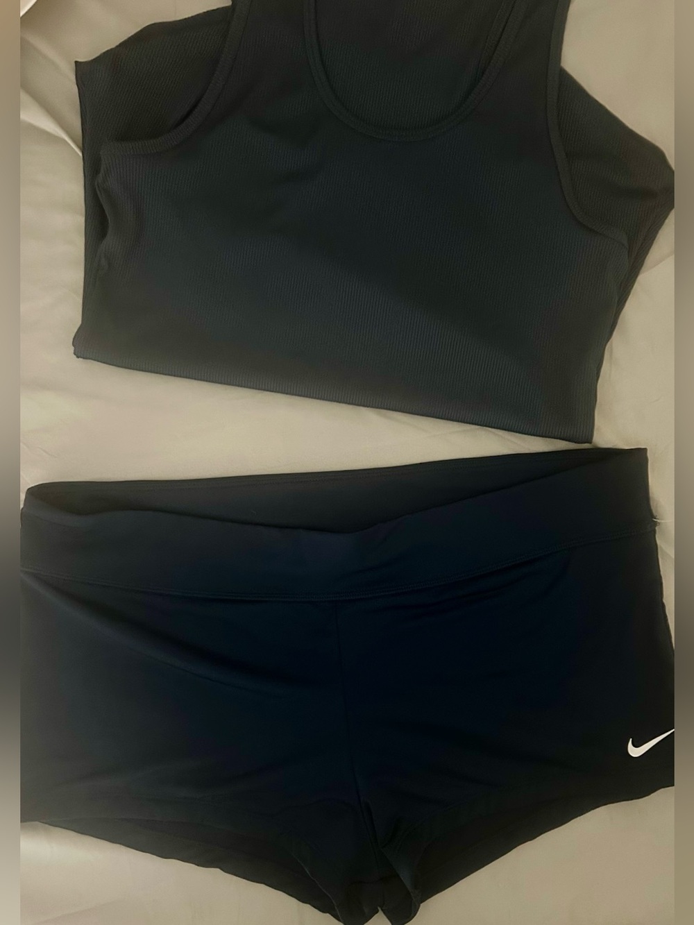 Nike Navy Blue Swoosh Athletic Shorts